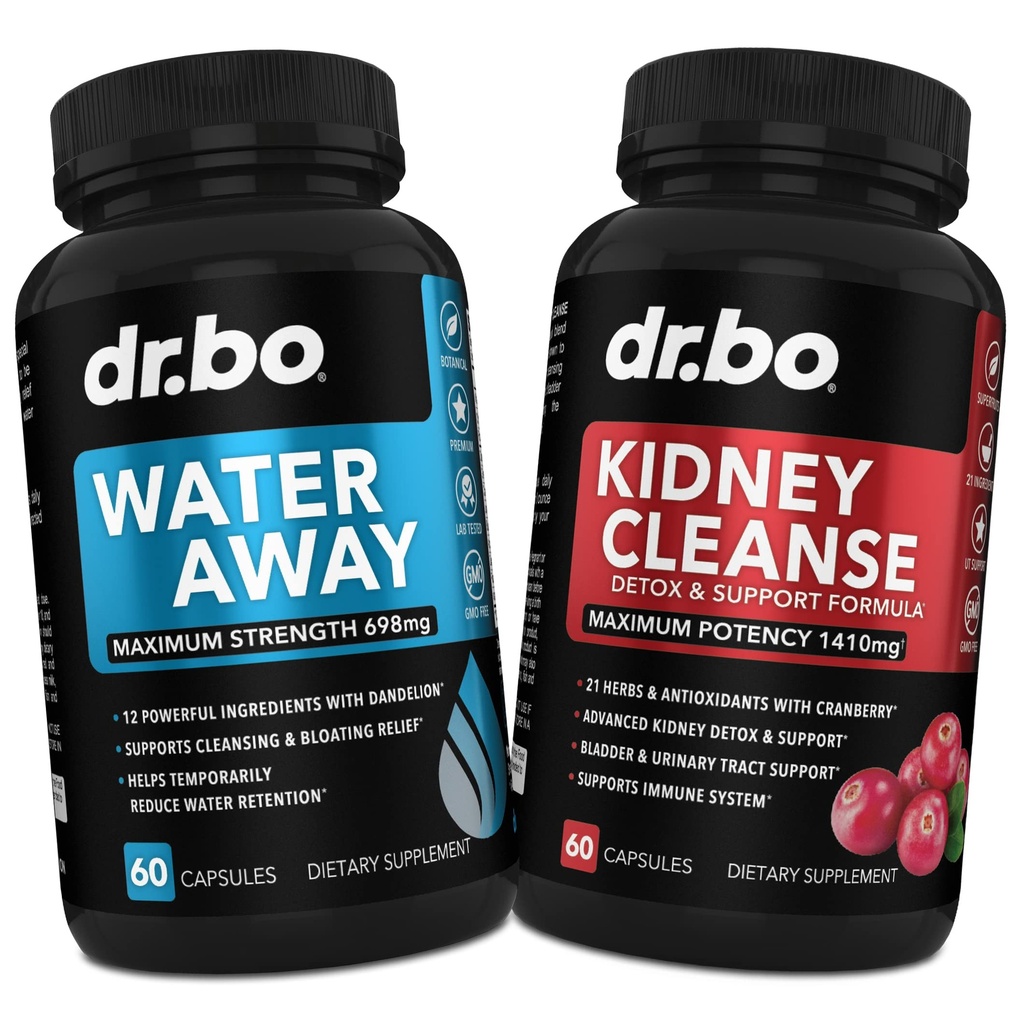 Vattenpiller Diuretics för vattenretention - Njurrening Detox Support Supplement - Bort Herbal Diuretic Supplements - Hjälp Reparera njurar, Bladder Control & Urinary Tract Health Renal Formel