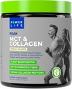 Power Life® Peak MCT Powder Supplement med Plant-Based Collagen och Biotin - Vanilla Flavor (30 portioner)