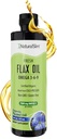 NaturalSlim Flaxseed Oil Liquid Fresh Taste Flax Oil Organic Cold Pressed & High i Omega 3 6 9 Fatty Acid Flax Seed Supplement för friska celler, hår, hud och naglar - Fresh Taste 16 fl. Oz.