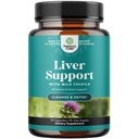 Liver Cleanse Detox & Repair - Milk Thistle Supplement för Digestion & Immune Health - Ginger Root, Choline & Dandelion Root - Herbal Liver Support med Silymarin, Beetroot & Artichoke - 70 Count