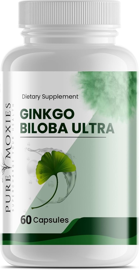 Ginkgo Biloba och Ginseng Brain Dietary Supplement stöder hjärnfunktion, minne, mental Alertness, all naturlig, förbättra blodcirkulationen