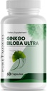 Ginkgo Biloba och Ginseng Brain Dietary Supplement stöder hjärnfunktion, minne, mental Alertness, all naturlig, förbättra blodcirkulationen
