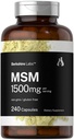 Horbäach MSM Capsules 1500mg | 240 greve | Non-GMO, Gluten Free Supplement | Berkshire Labs