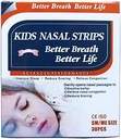 30 naturliga drogfria barn bättre andning Nasal Strips för Nasal trängsel, allergi, kallt, influensa, sinus, stuffig näsa, snarkning, avvikit septum, sömnhjälp, atletisk prestation - Ålder 5 och ovanför
