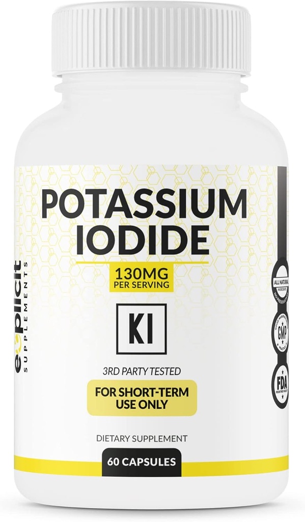 Kaliumjodid 130 mg dos - 30 portioner - sköldkörtelstöd och försvar