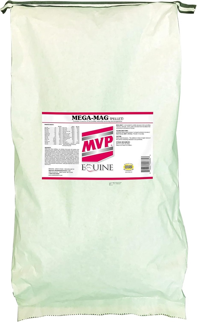 Mega-Mag (50 lb väska) Balanserad multivitamin / mineraltillskott för Alfalfa Hay Diets