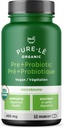 USDA Organic Prebiotic + Probiotic 60 Organicaps - Vegan Certified Organic Kosher Complete Daily Digestive Support. Alla naturliga - Ultra Premium Digestive Dietary Supplement.