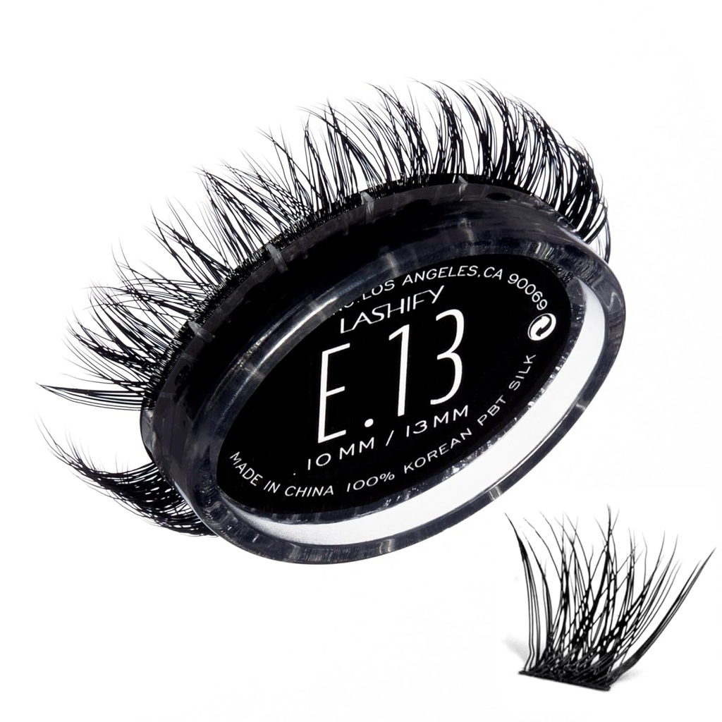 Lashify Extreme 13mm Gossamer DIY Eyelash Extensions Refill, Black, Easy False Lashes för att lägga till enorm volym