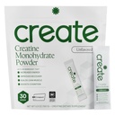 Skapa enstaka servera kreatinmonohydratpulver - 5g Creapure Creatine | Omdefiniera styrka, energi och återhämtning | Sugar-Free, Vegan, icke-GMO | Unflavored, lätt sötad, 0 kalorier | 30 Packets