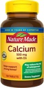 Nature Made Calcium 500 mg med vitamin D3, Kosttillskott för benstöd, 130 tabletter