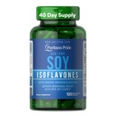 Puritans Pride Non-GMO Soy Isoflavones 750mg, Kosttillskott med Active Daidzein, Genistein och Glycitein stöder klimakteriet och varma blinkar, 120 Rapid Release Capsules