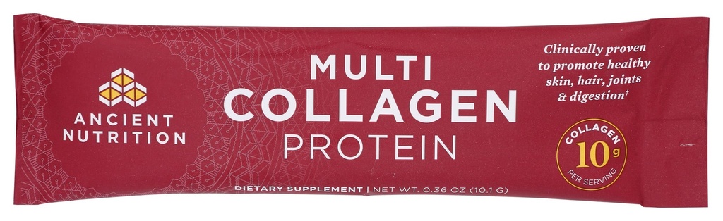 ANCIENT NUTRITION Multi Collagen Complex Powder Packet, 0,36 OZ (förpackning kan variera)