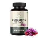 Hurbix Berberine - 1300 mg | 5 i 1 Förbättrad formel med mjölk Thistle, Turmeric & Cinnamon | Premium High-Potency Formel | 60 kapslar