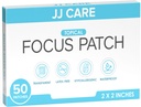 JJ CARE Focus Patch - Pack med 50 All-Natural Focus Plus Patches för vuxna, stödkoncentration, fokus och minne | 50 dagars leverans av hjärnpatch