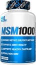 Evlution Nutrition MSM1000-1000 MG Methylsulfonylmetantillskott - Gemensamt hälsostöd - brosktillskott - Vegan + icke-GMO MSM kapslar - 60 portioner