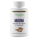 Paradise Herbs Arjuna, kardiovaskulärt stöd, blodtrycksunderhåll, hjärthälsa, antioxidanttillskott, Vegan, icke-GMO, Glutenfri, 60 vegetariska kapslar