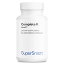 Supersmart - Komplett K - med K1, K2 (MK4 + MK7) - Full Spectrum Vitamin K Supplement | Non-GMO & Gluten Free - 60 Vegetariska kapslar