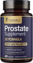 Prostata Hälsotillskott för Män 1000mg - 3X Styrka med Saw Palmetto Blend Stinging Nettle Root & Pumpkin Seed Support Complex - Stöder Badrum Trips Prostate & Urinary Health - 60 kapslar