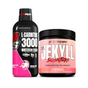 PROSUPPS L-Carnitine 3000 Stimulant Free Liquid Shots (31 portioner, Dragon Fruit) och Herr Hyde Signature Series Pre-Workout Energy Powdered Drink (30 portioner, jordgubbar) Bundle