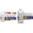 Säkerställ Max Protein Nutrition Shakes, Variety Pack, med 30g Protein & Max Protein Nutrition Shake med 30g Protein, 1g socker, High Protein Shake, French Vanilla, Liquid, 11 fl oz (Pack av 12)