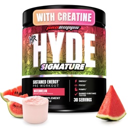 PROSUPPS Herr Hyde Signature Pre Workout Powder med Kreatin, Beta Alanine & Koffein - Prestanda, Energi & Endurance - Ren Fitness & Gym Kosttillskott för Män & Kvinnor (Watermelon, 30 portioner)