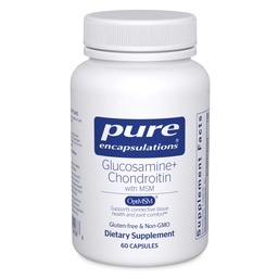 Rena inkapslingar Glukosamin Chondroitin med MSM - Stöder Joint Health & Normal Cartilage Formation * - Upprätthåller Enzymaktivitet - Gluten-Free & Non-GMO - 60 kapslar