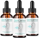 (3 Pack) Zencortex för Tinnitus Relief - Officiell Formel - Zencortex Drops för öron, Zen Cortex 24 Tinnitus Drops Liquid Supplement Reviews, Zen Cortex Hearing Support Formula, Zencortex Oral (4oz)