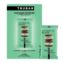 TRUBAR Vegan Protein Bars - Soy Free, Dairy Free, Gluten Free Protein Bars - No Sugar Alcohols - Non-GMO - 12g Protein - Det är mint att vara Chip - 12 greve