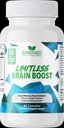 Limitless Brain Boost (60 caps) - Memory, Focus, Mental Clarity - Nootropics Scientific Formel for Enhance Performance, Super Ginkgo Biloba, St John Wort Extract, DMAE