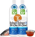 Endast Natural Pet Wild Alaskan laxolja för hundar och katter - Omega 3 & 6 tillskott för husdjur - EPA & DHA fiskoljor, allt naturligt gemensamt stöd, främja hälsosam hud, Coat & Heart - 20 Fl Oz (Pack of 2)