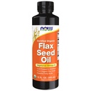 NOW Foods Supplements, Certified Organic Flax Seed Oil Liquid, Cold-Pressed och Unrefined, 12-Ounce