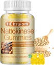Nattokinase Supplement 8 000 FU(400mg) Per Servering, Hawthorn & Beet Root Extract, Nattokinase Gummies Traditional Natto Extract Source, 60 Counts