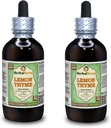 Lemon Thyme (Thymus x Citriodorus) Glycerit, Organic Dried Herb Alcohol-Free Liquid Extract (Brand Name: HerbalTerra, Proudly Made in USA) 2x4 fl.oz (2x120 ml)
