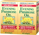 American Health Dietary Fiber Supplements, Royal Brittany Evening Primrose Oil, Pack på 2, 60 Count