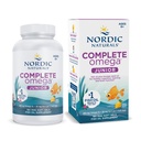 Nordic Naturals Complete Omega Jr., Lemon - 180 Mini Soft Gels - 283 mg Total Omega-3s & 35 mg GLA - Hälsosam kognition, nervsystemfunktion - Icke-GMO - 90 portioner