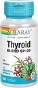 SOLARAY Thyroid Blend SP-26 | Herbal Blend w / Cell Salt Nutrients för att hjälpa till att stödja hälsosam sköldkörtelfunktion | Icke-GMO, Vegan | 100 Serv | 100 VegCaps