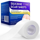 New Transparent Silicone Scar Sheets(1.6” x 120”Inch - 3M),Away Scar Tape,Scar Strips, Reusable, Professional Scar Removal Sheets for C-Section, Surgery, Burn, Keloid, Acne et, Scar Patch.