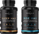 Bestseller Sleep MAX & Rise MAX Professional Bundle All-in-One Premium Nootropics & Functional Mushroom Blend & Calming Blend för sömn