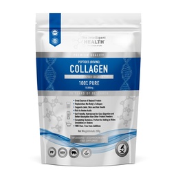 Intelligent Health Hydrolyzed Collagen Peptides Powder, Grass Fed, High Protein, Unflavored, Gluten-Free, Paleo & Keto Friendly, 10g per Servering (200g) stöder hud, hår, naglar, gemensamma och ben