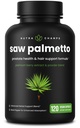 NutraChamps Saw Palmetto Supplement for Prostate Health [Extra Strength] 600mg Complex med extrakt, Berry Powder & Herbs - Stöder Hälsosam urineringsfrekvens, 120 kapslar