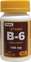 Rugby Vitamin B-6 tabletter, 100mg, 100ct (3 Pack)
