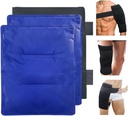 Stora Gel Soft Flexible Ice Packs för skador, återanvändbar frys Cold Pack, Hot Cold Compress Therapy, 2 Packs Gel Pads for Back, Shoulder, Knee, Hip, Leg, Arm Injury, 11 "x14"