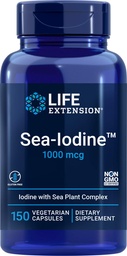 Life Extension Sea-Iodine Capsules, 1000 mcg, 150 Veg Caps, Natural Iodine Supplement från Kelp och Bladderwack