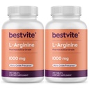 BESTVITE L-Arginine 1000mg per tablett (480 tabletter) (240 x 2) - Läkemedelsgrad - Innehåller 20% mer ren Arginin jämfört med Arginin HCl - Nitric Oxide Precursor