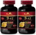 b12 Vitamins 5000 mcg - METHYLCOBALAMIN Vitamin B-12 5000 - Sports Nutrition Endurance, Energy Booster, Energy Supplements for Men Over 50, Vitamin b 12, Skin Support Supplements - 2 Bottles 120 Tabl