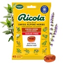 Ricola Swiss Herb Sugar Free Cough Drops with Menthol - Cough and Sore Throat Relief - 45 Count - Herbal Throat Lozenges
