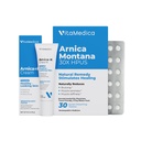 VitaMedica | Arnica Filler Kit Bundle | Arnica Montana 30X Blister Pack + Arnica & Vitamin K Topical Cream | Vitamin K Topical Cream | Softens, Calms, Moisturizes & Restores Bruised Skin | Återhämtning