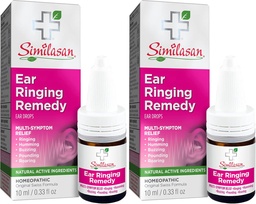 Similasan Ear Ringing Remedy Drops 0.33 Ounce, för tillfällig multisymptom lättnad från buller i öronen, ringande öron, surrande öron, rytande öron, Humming öron och andra ljud i öronen
