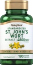 Piping Rock St. John's Wort Capsules | 4800 mg | 180 piller | Extrakt Supplement för kvinnor och män | Non-GMO, Gluten Free