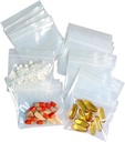 100 Packs Pill Bags 6 mil Sturdy 3x2,75 tum Pill Pouches BPA Free Seal Waterproof Handy Reusable Pill Bags för resor små plastpåsar för Pill Organizer, smycken och små Craft Pieces